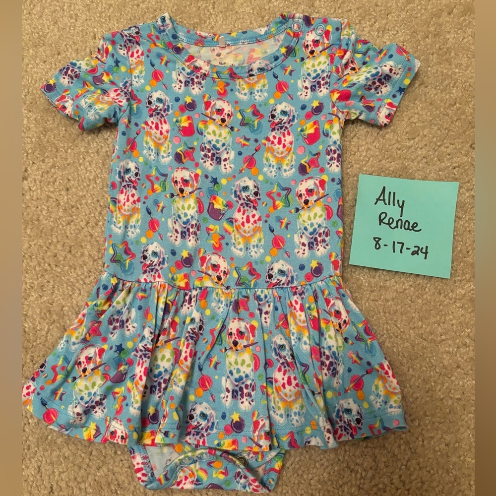 Posh Peanut Lisa Frank Spotty & Dotty Bodysuit Twirl
